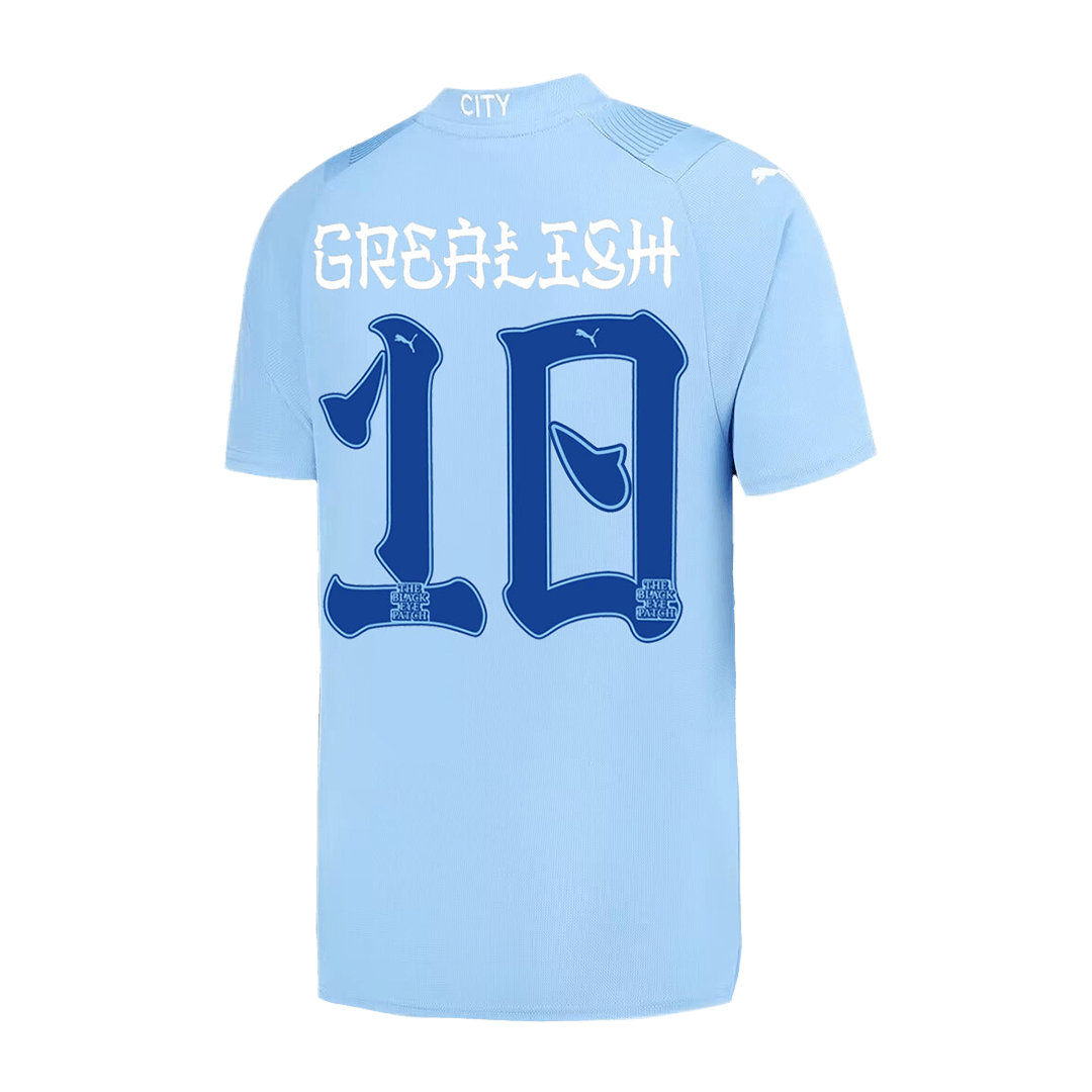 GREALISH #10 Manchester City Home Soccer Jersey 2023/24