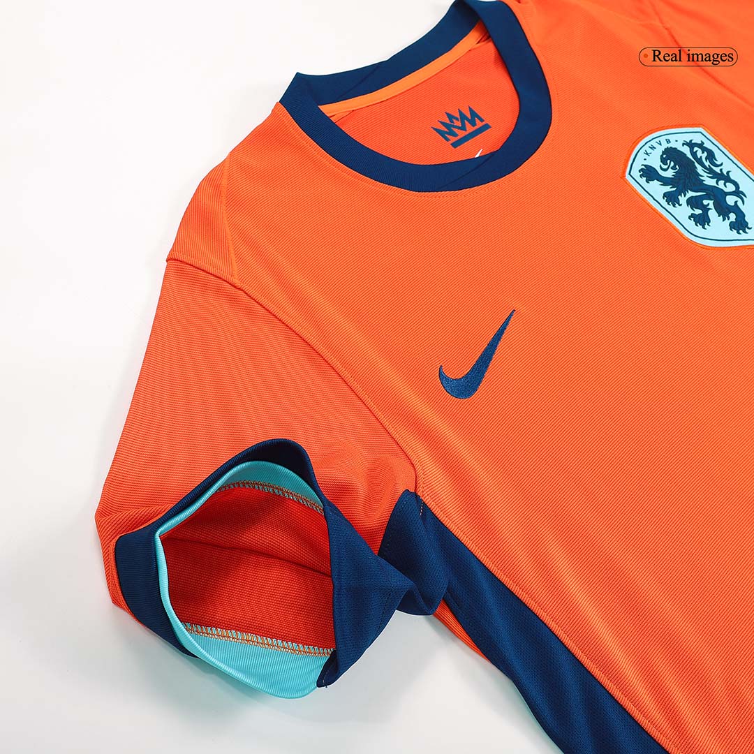 Netherlands Home Soccer Jersey Kit(Jersey+Shorts) Euro 2024 - Image 12