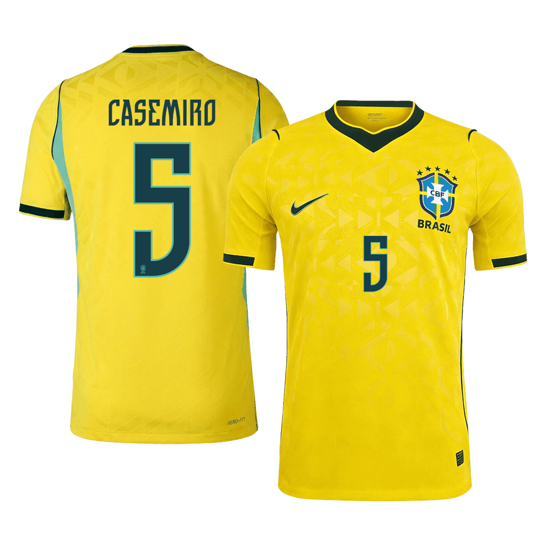 CASEMIRO #5 Brazil Home Soccer Jersey 2026 Player Version