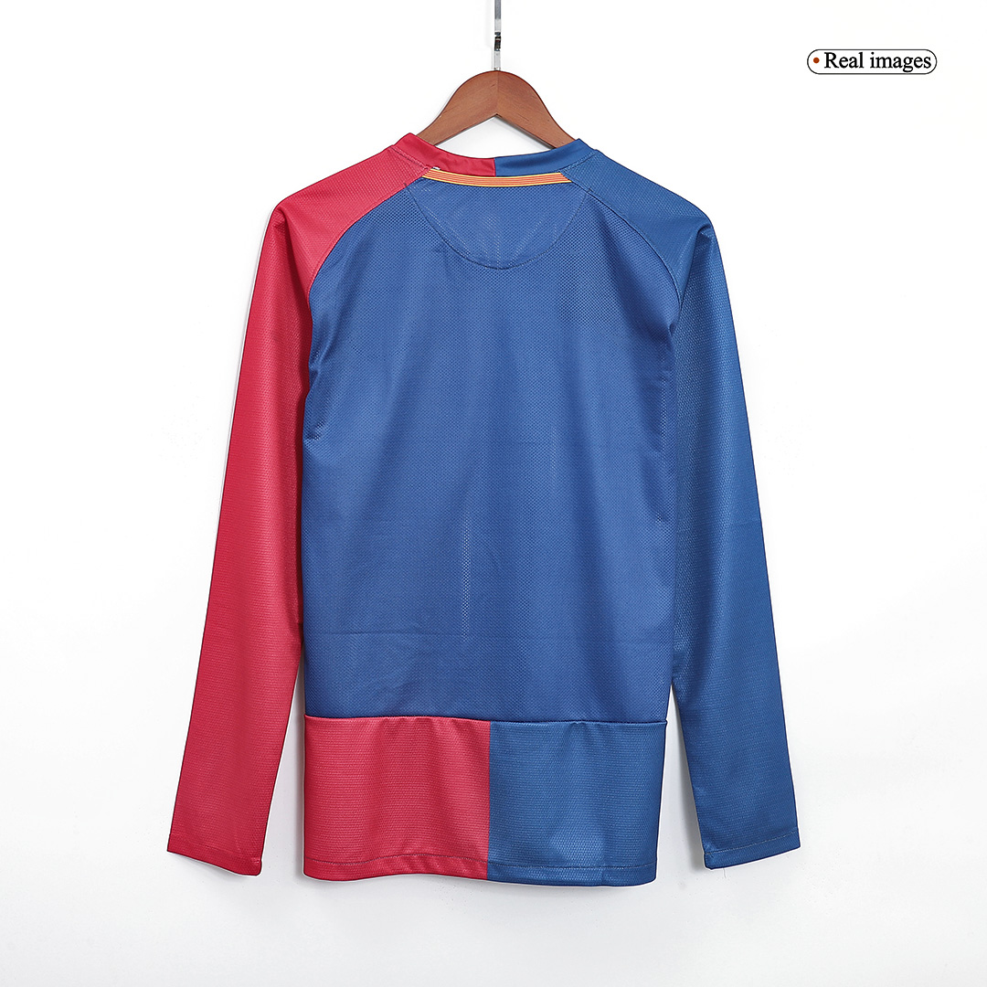 Retro 2008/09 Barcelona Home Long Sleeve Soccer Jersey - Image 2