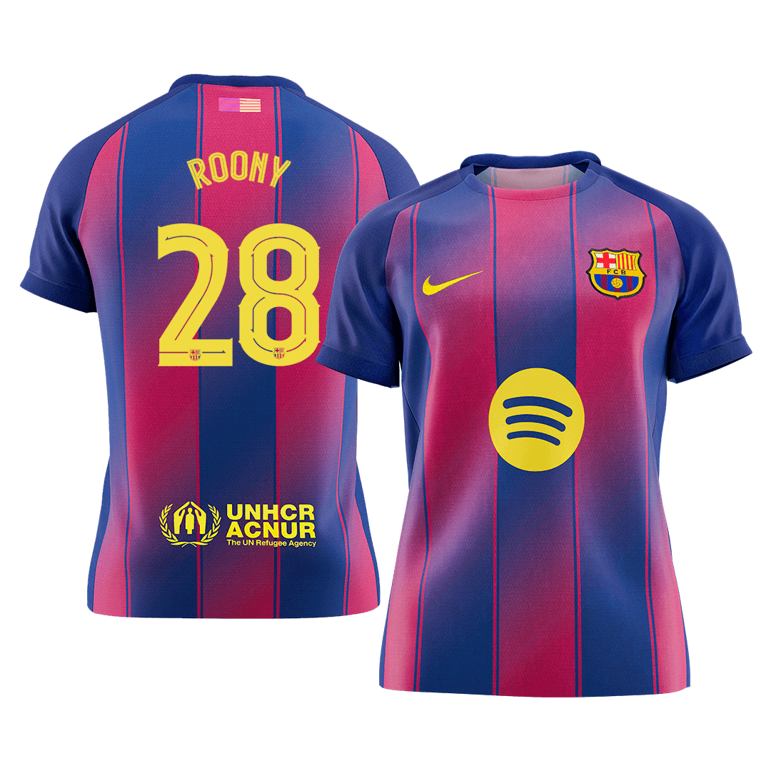 ROONY #28 Barcelona Home Soccer Jersey 2025/26 - UCL