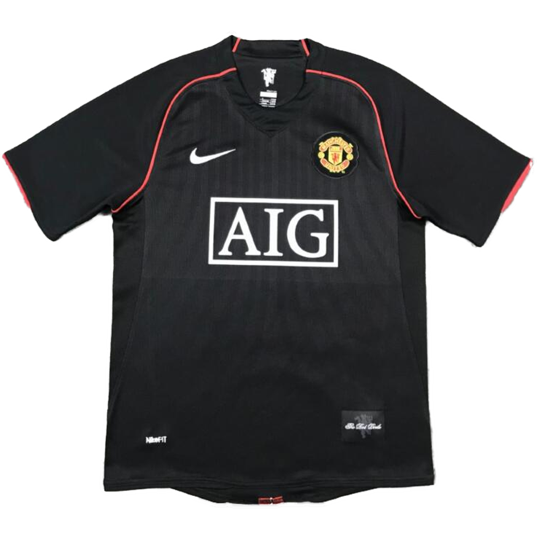 Retro SCHOLES #18 2007/08 Manchester United Away Soccer Jersey - Image 2