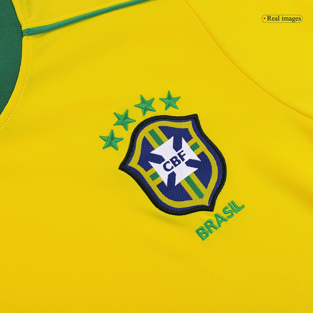 Retro 1998 Brazil Home Soccer Jersey - Image 7
