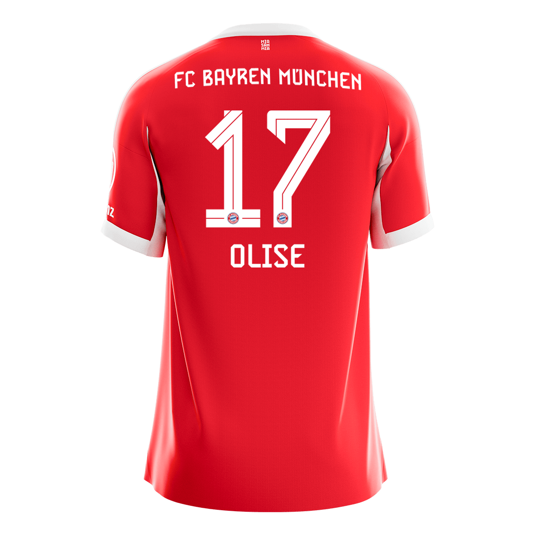 OLISE #17 Bayern Munich Home Soccer Jersey 2025/26 - Image 2