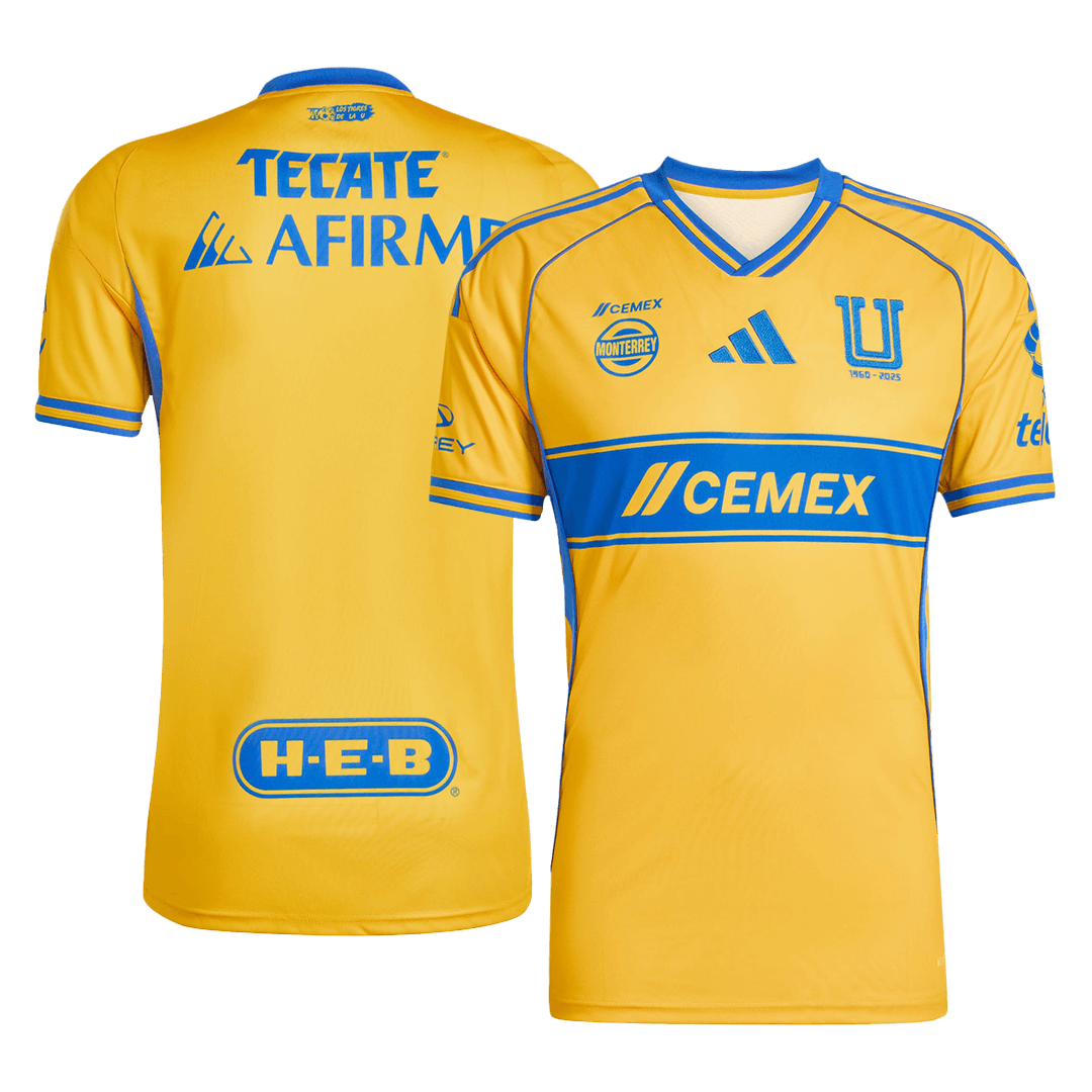 Tigres UANL Home Soccer Jersey 2025/26 - Image 3