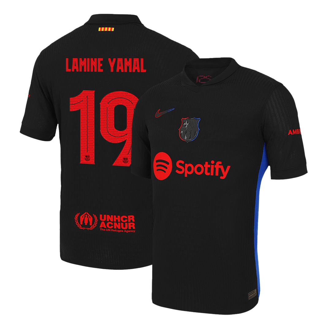 LAMINE YAMAL #19 Barcelona Away Soccer Jersey 2024/25 - UCL Player Version