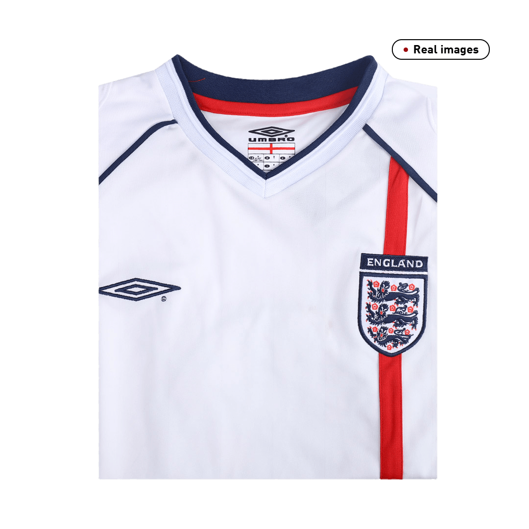 Retro BECKHAM #7 2002 England Home Soccer Jersey - Image 2