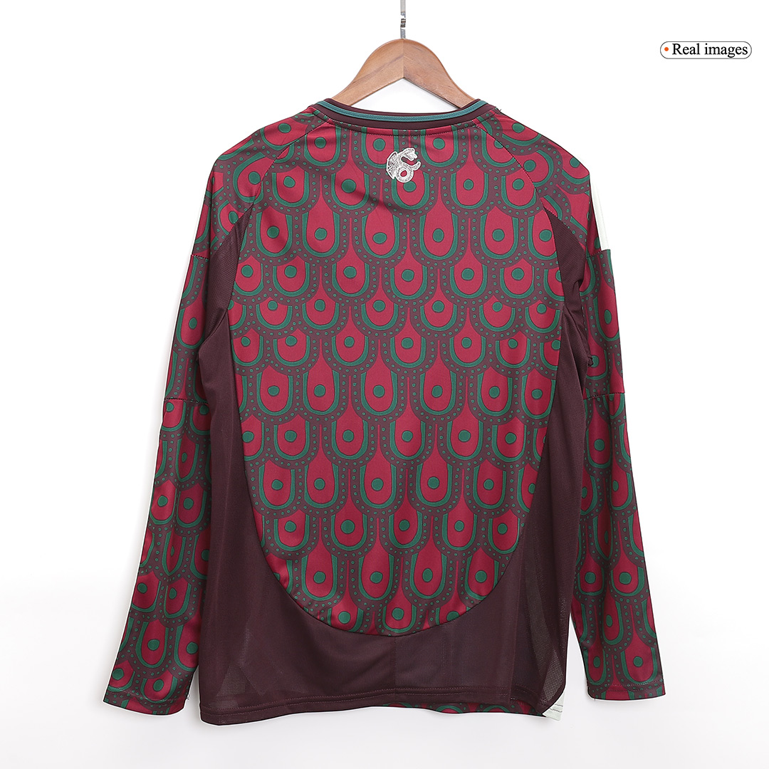 Mexico Home Long Sleeve Soccer Jersey Copa America 2024 - Image 5
