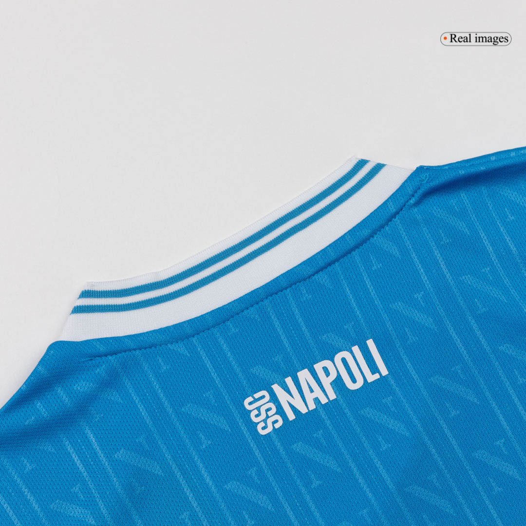 Kid's Napoli Home Soccer Jersey Kit(Jersey+Shorts+Socks) 2025/26 - Image 9
