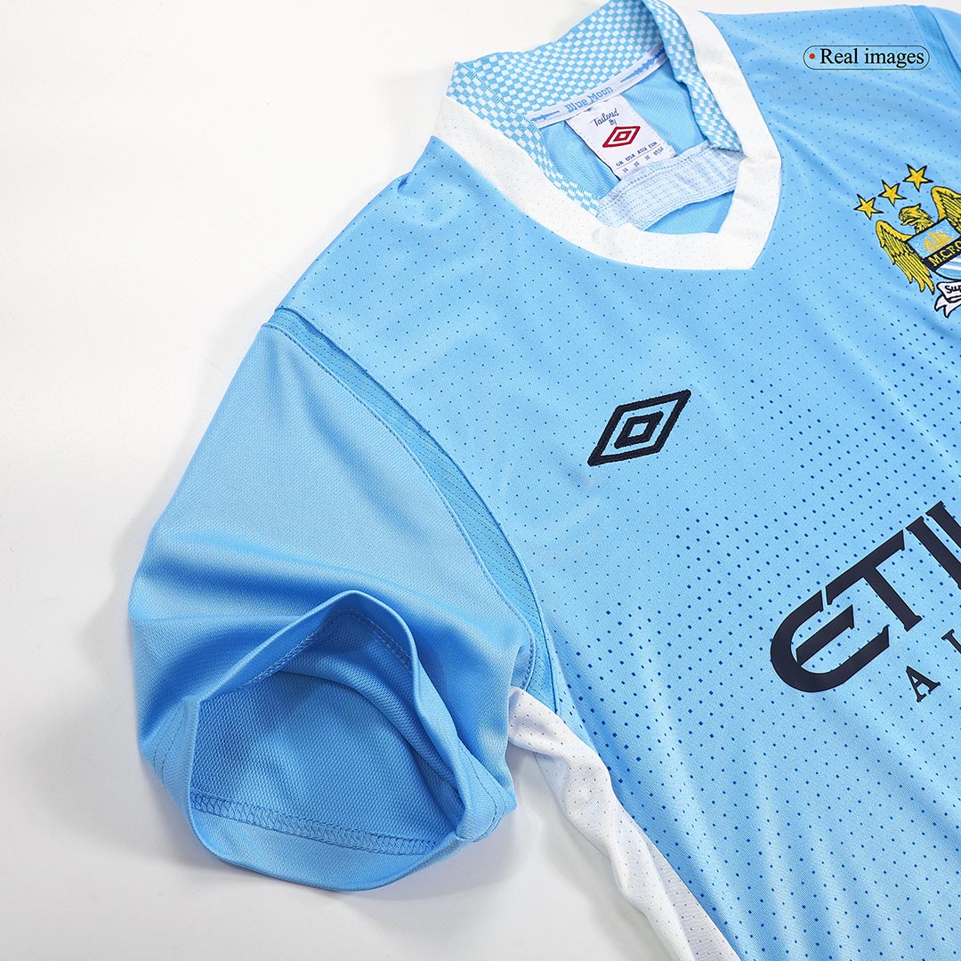 Retro 2011/12 Manchester City Home Soccer Jersey - Image 8