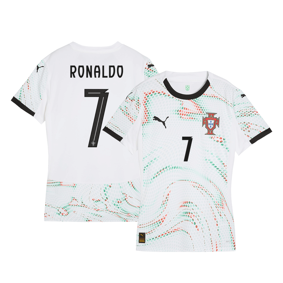 Women's RONALDO #7 Portugal Away Soccer Jersey 2025