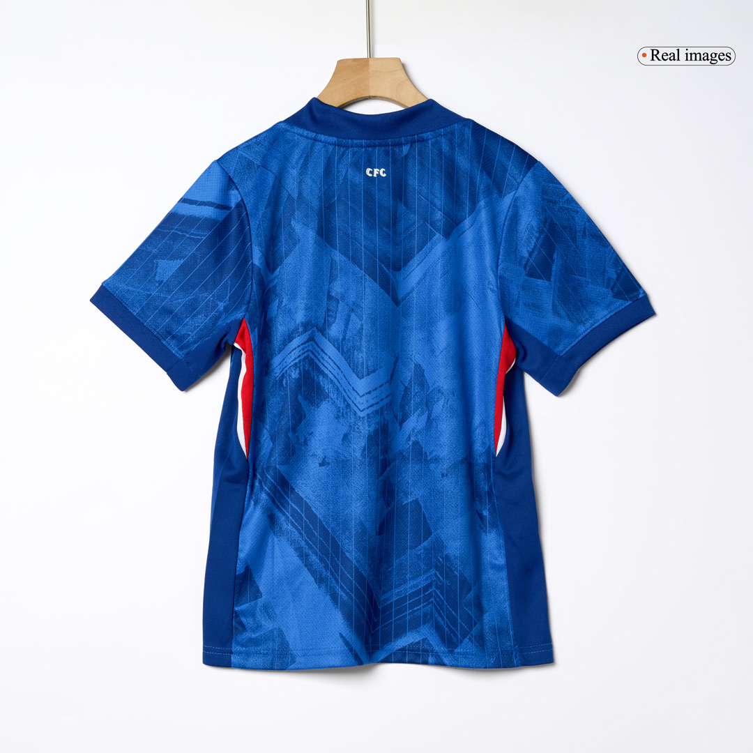Kid's Chelsea Home Soccer Jersey Kit(Jersey+Shorts+Socks) 2025/26 - Image 4