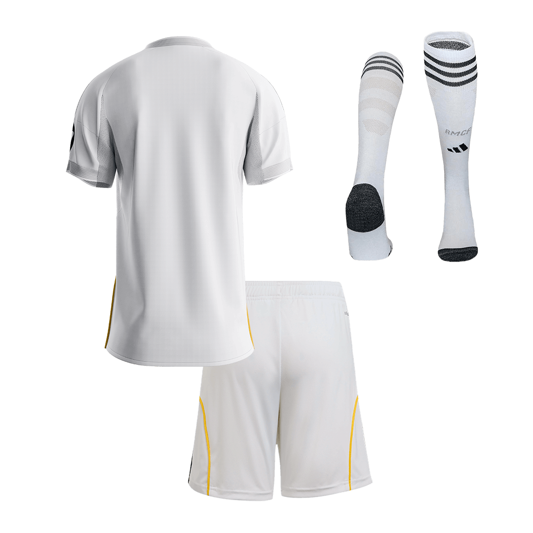 Kid's Real Madrid Home Soccer Jersey Kit(Jersey+Shorts+Socks) 2025/26 - Image 2