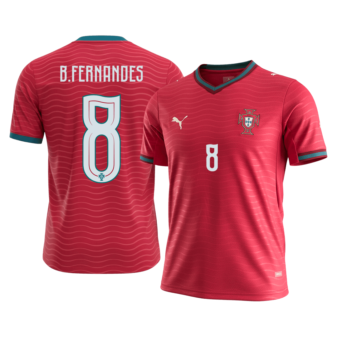 B.FERNANDES #8 Portugal Home Soccer Jersey 2026