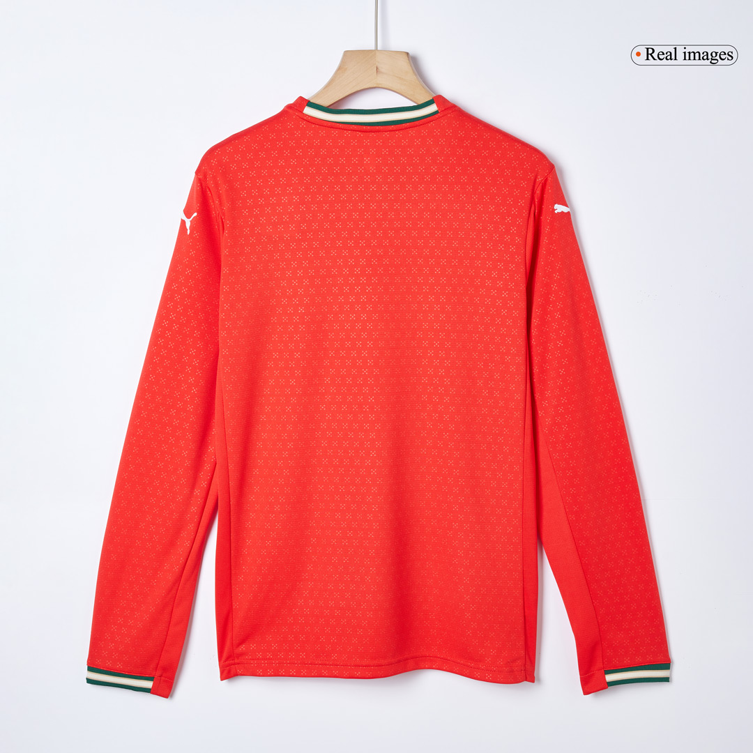 RONALDO #7 Portugal Home Long Sleeve Soccer Jersey 2025 - Image 5