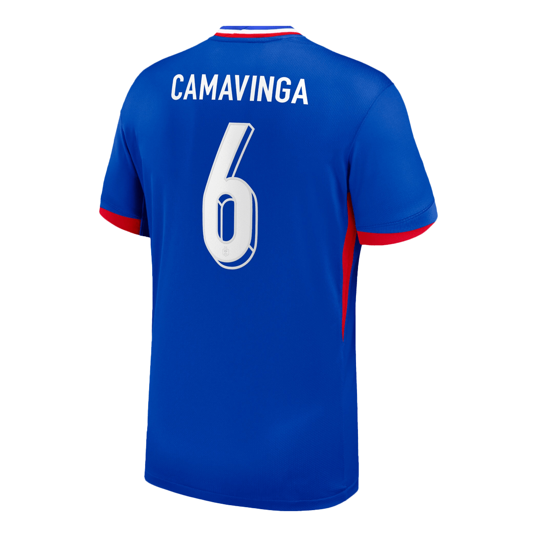 CAMAVINGA #6 France Home Soccer Jersey 2024 - Image 3