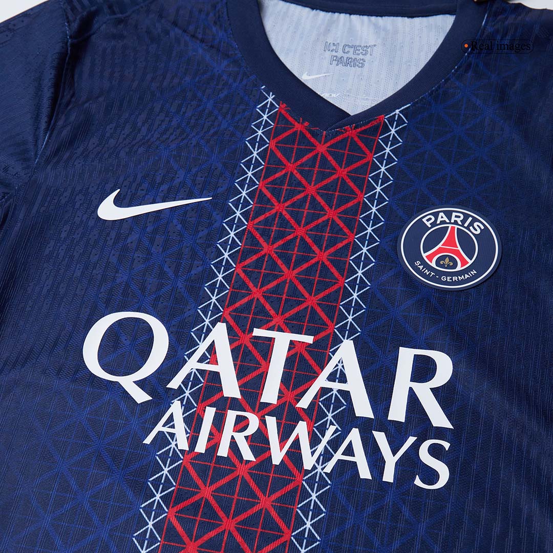 Authentic B.BARCOLA #29 PSG Home Soccer Jersey 2025/26 - Image 7