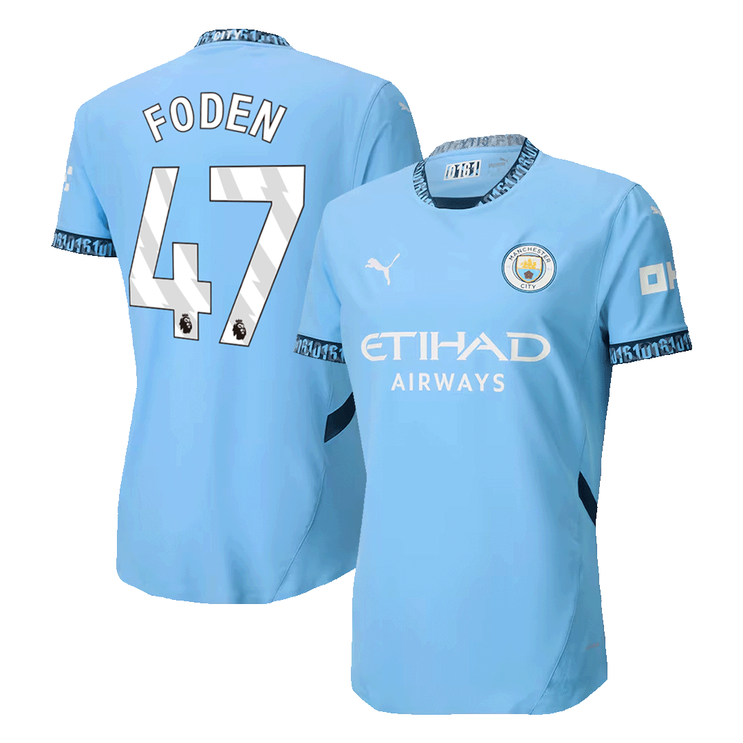 FODEN #47 Manchester City Home Soccer Jersey 2024/25 Player Version