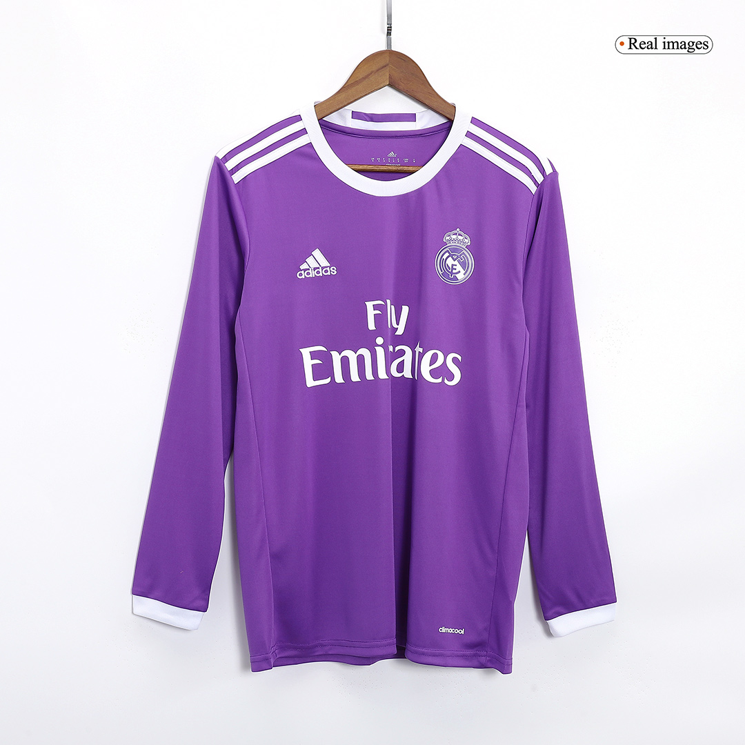Retro RONALDO #7 2016/17 Real Madrid Away Long Sleeve Soccer Jersey - Image 2