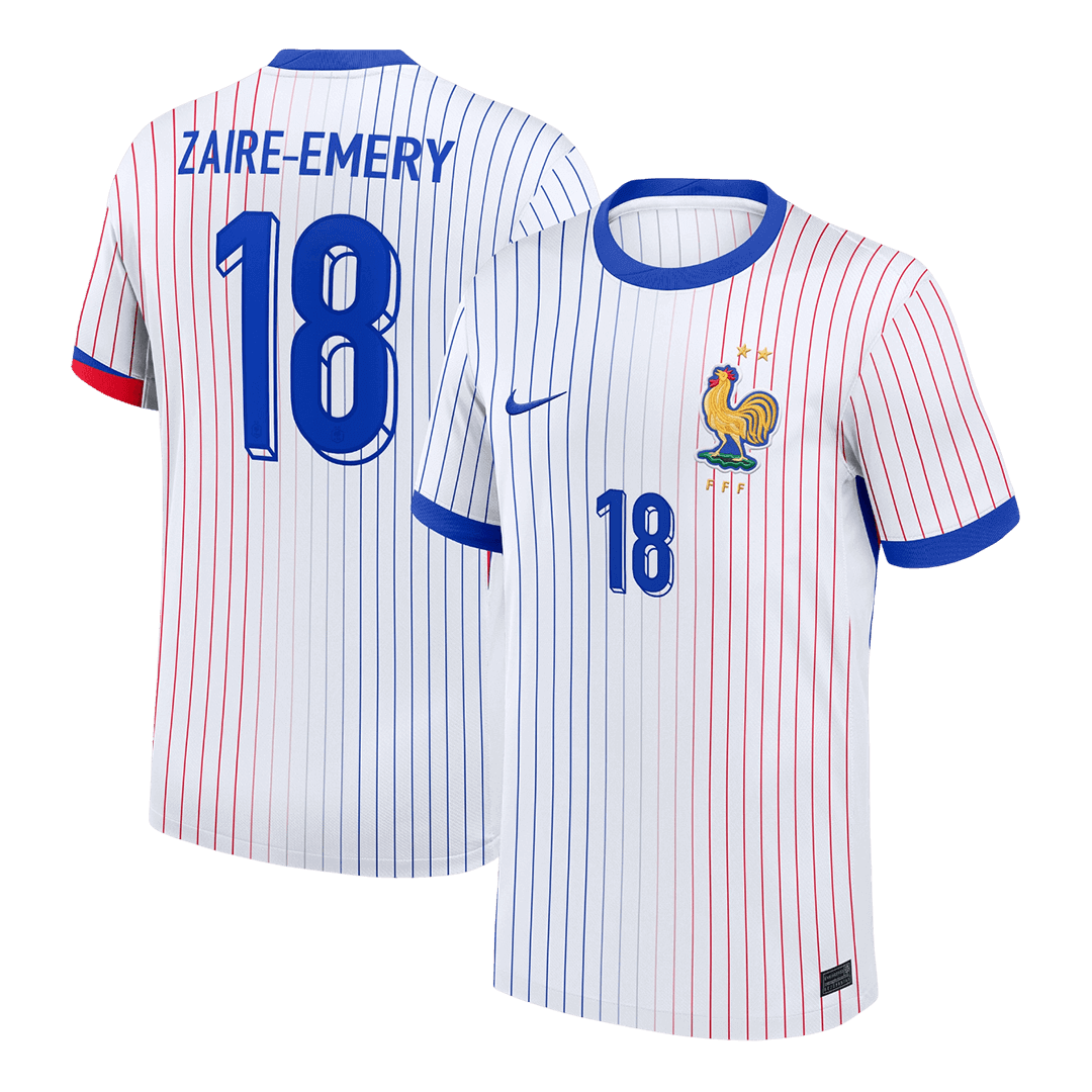 ZAIRE-EMERY #18 France Away Soccer Jersey 2024
