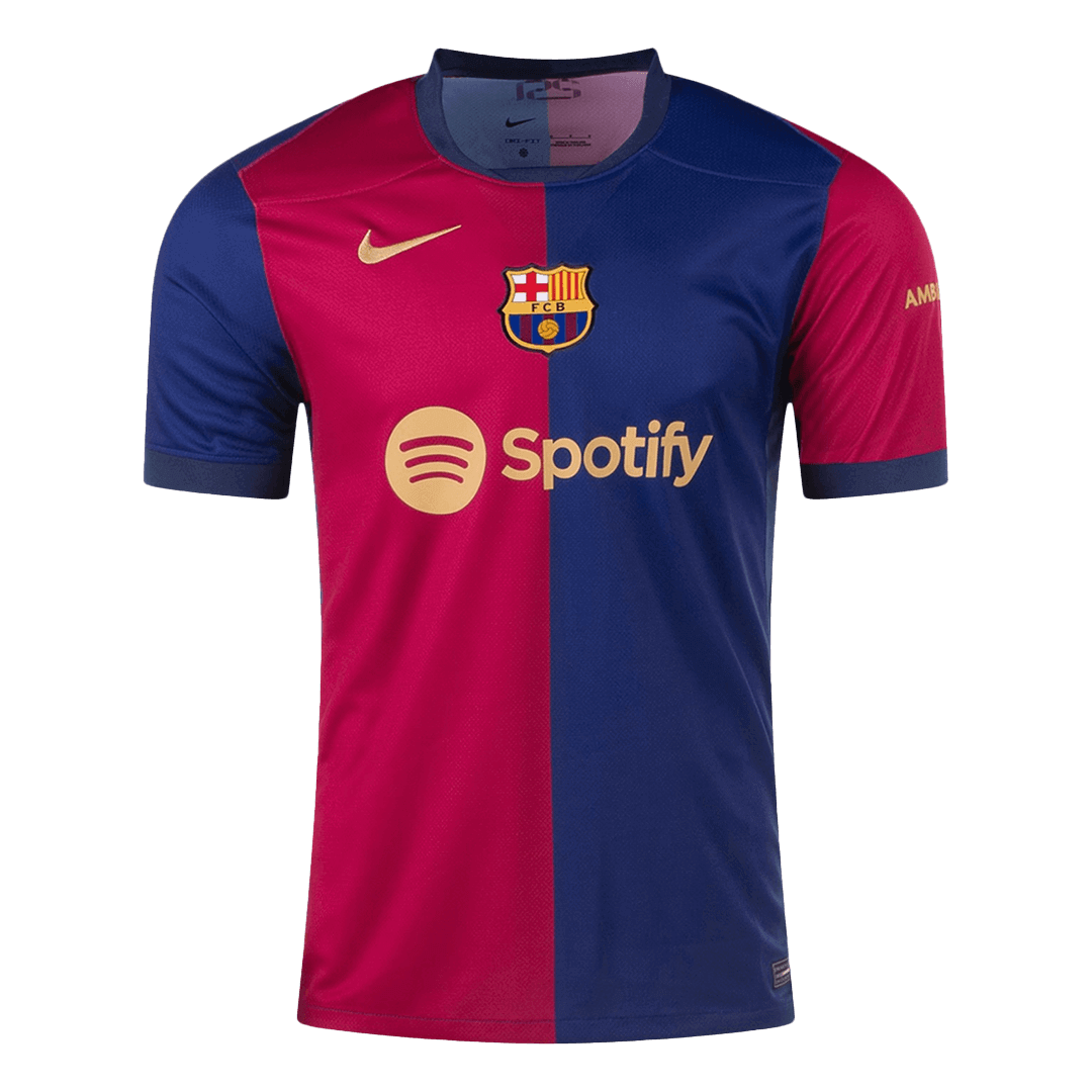 RAPHINHA #11 Barcelona Home Soccer Jersey 2024/25 -UCL - Image 2