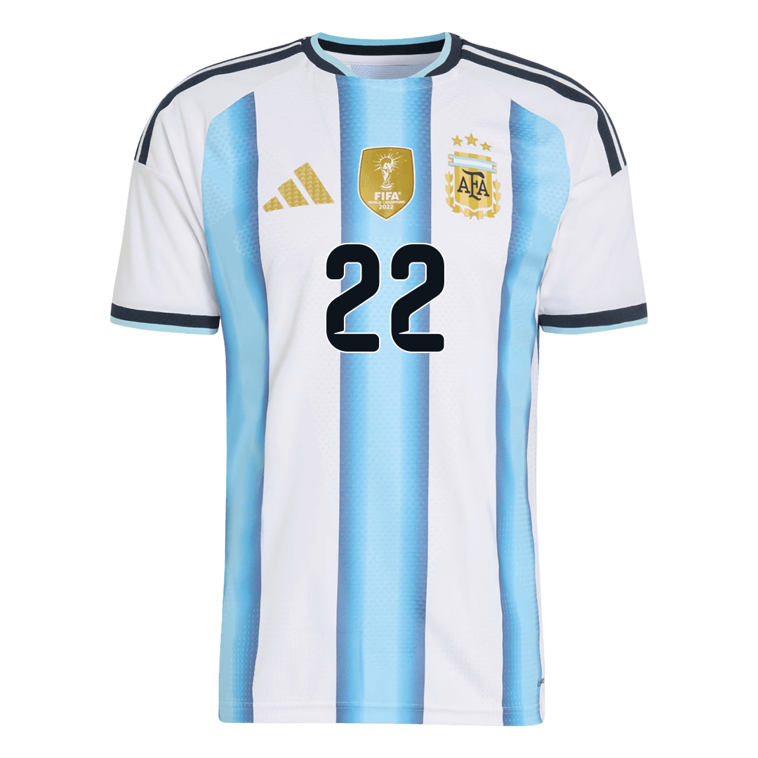L.MARTÍNEZ #22 Argentina Home Soccer Jersey 2026 Player Version - Image 2