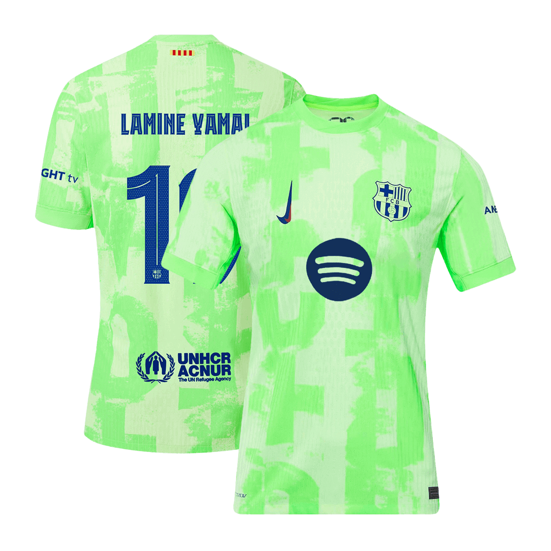 LAMINE YAMAL #19 Barcelona Third Away Soccer Jersey 2024/25 Player Version