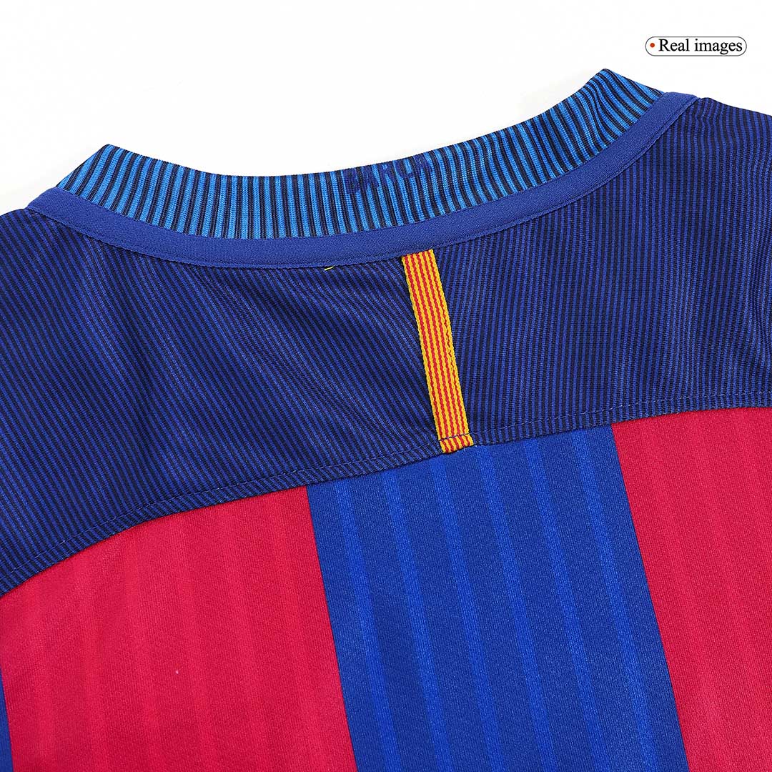 Retro 2016/17 Barcelona Home Soccer Jersey - Image 11