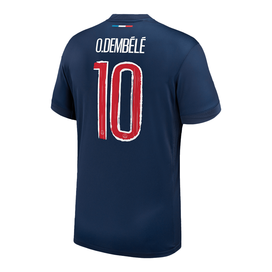 O.DEMBÉLÉ #10 PSG Home Soccer Jersey 2024/25 -UCL - Image 3