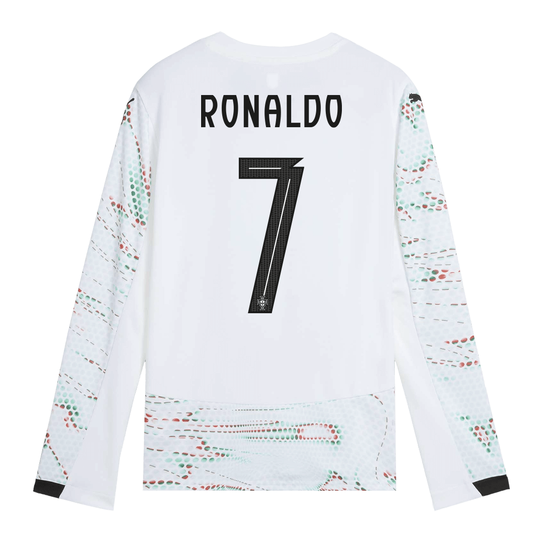 RONALDO #7 Portugal Away Long Sleeve Soccer Jersey 2025 - Image 3