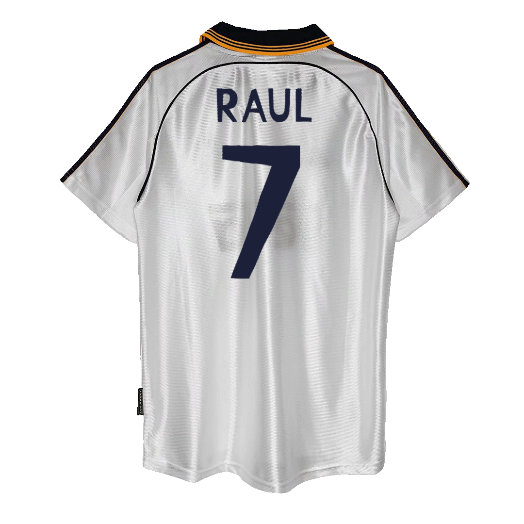 Retro RAUL #7 1999/00 Real Madrid Home Soccer Jersey