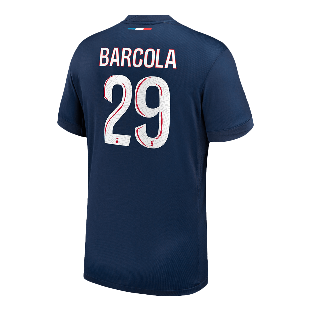 BARCOLA #29 PSG Home Soccer Jersey 2024/25 - Image 3