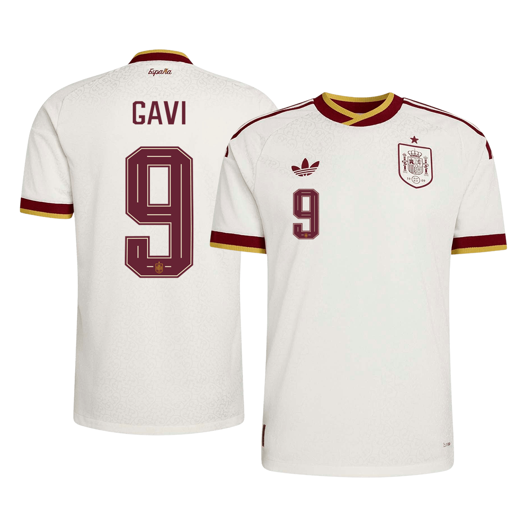 GAVI #9 Spain Away Soccer Jersey 2026 Player Version