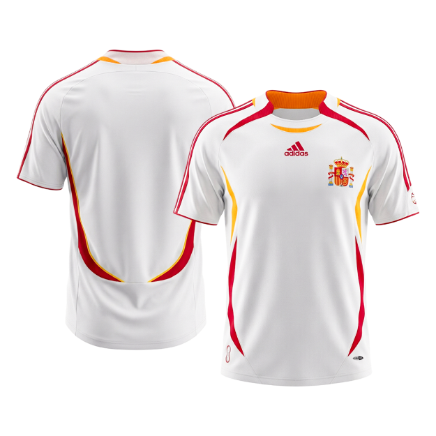 Retro 2006 Spain Away Soccer Jersey - Image 3