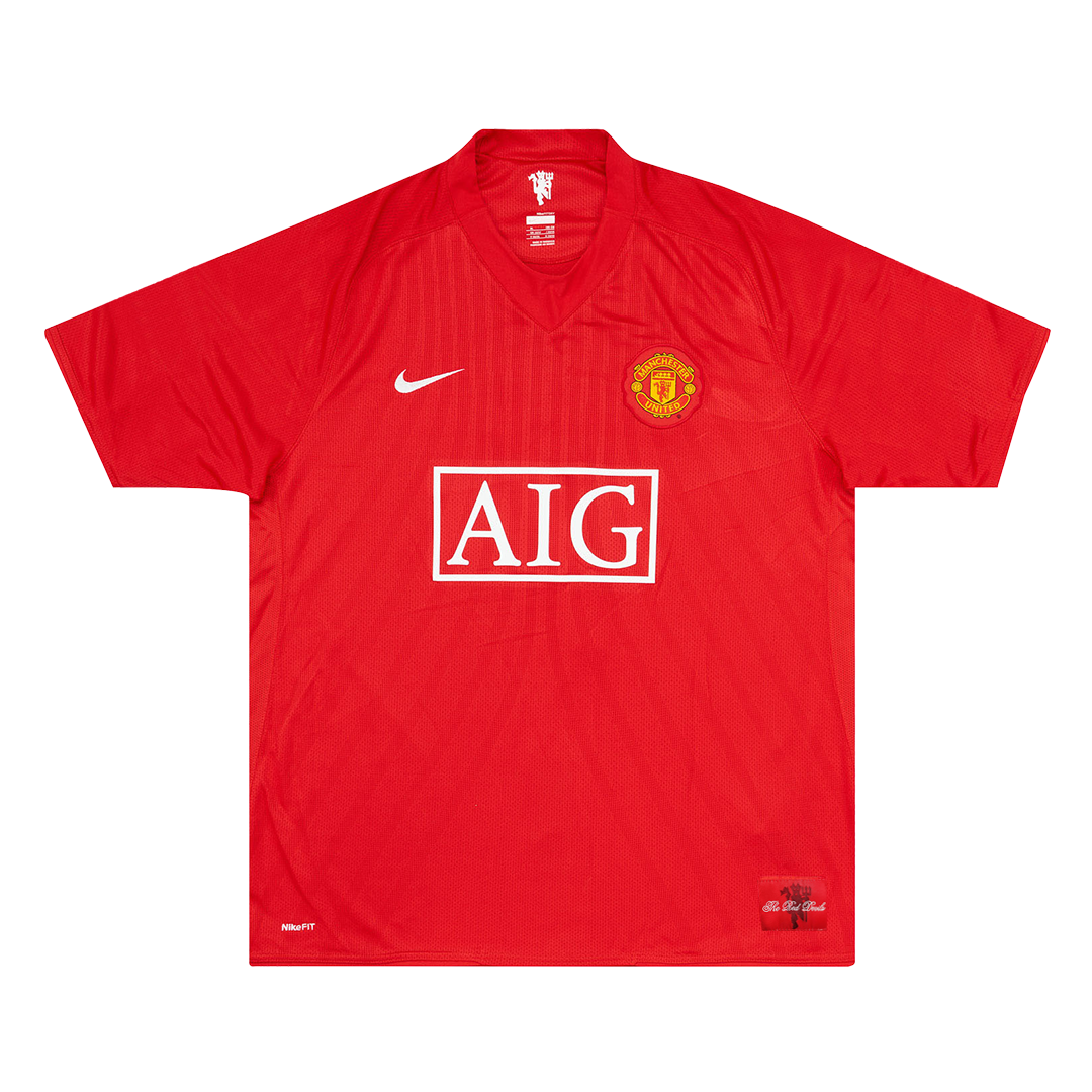 Retro ROONEY #10 2007/08 Manchester United Home Soccer Jersey - Image 2