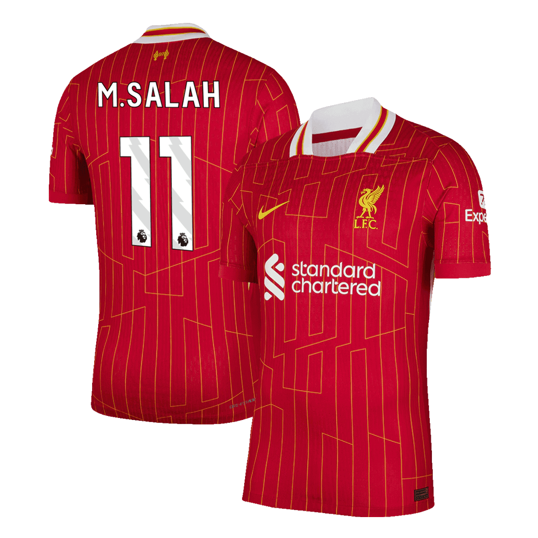 M.SALAH #11 Liverpool Home Soccer Jersey 2024/25 Player Version