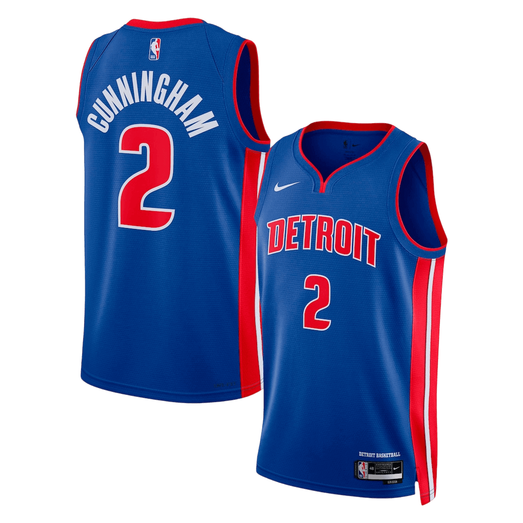 Detroit Pistons Cunningham #2 Swingman NBA Jersey - Icon Edition