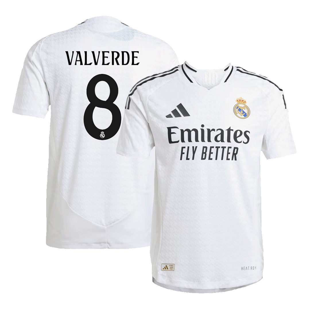 VALVERDE #8 Real Madrid Home Soccer Jersey 2024/25 Player Version