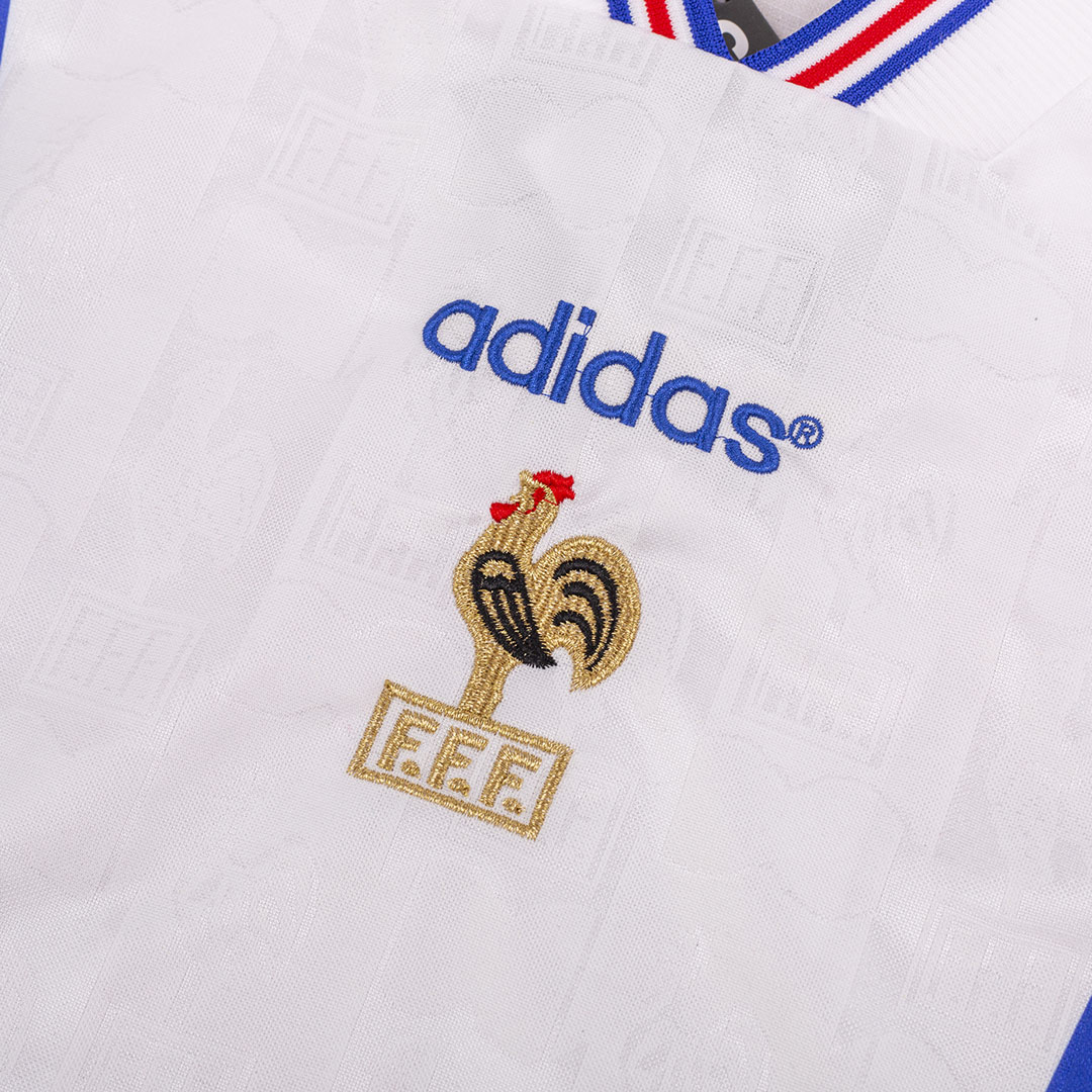 Retro 1996 France Away Soccer Jersey - Image 4