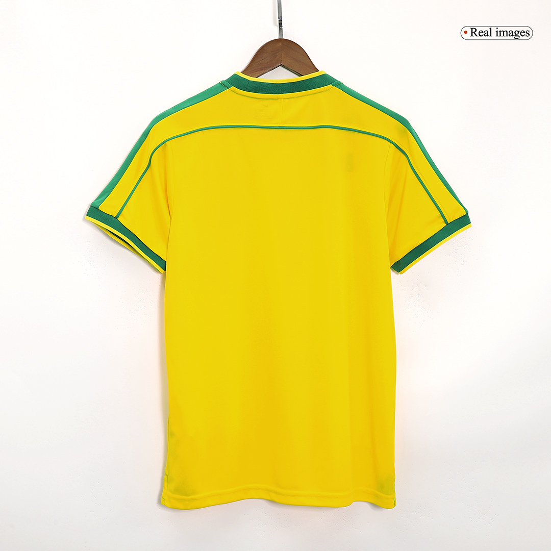 Retro 1998 Brazil Home Soccer Jersey - Image 2