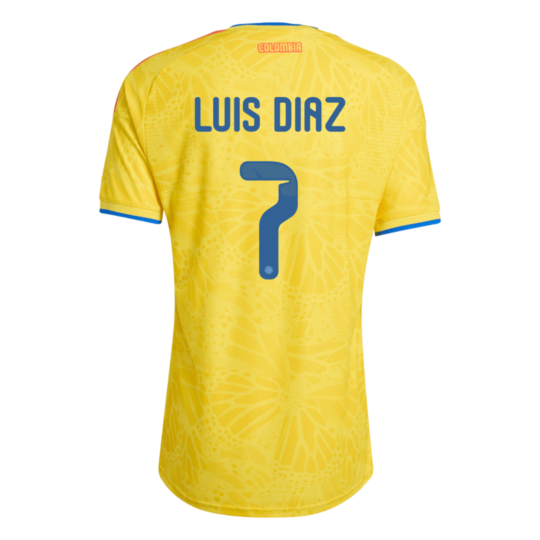 LUIS DíAZ #7 Colombia Home Soccer Jersey 2026 Player Version - Image 3