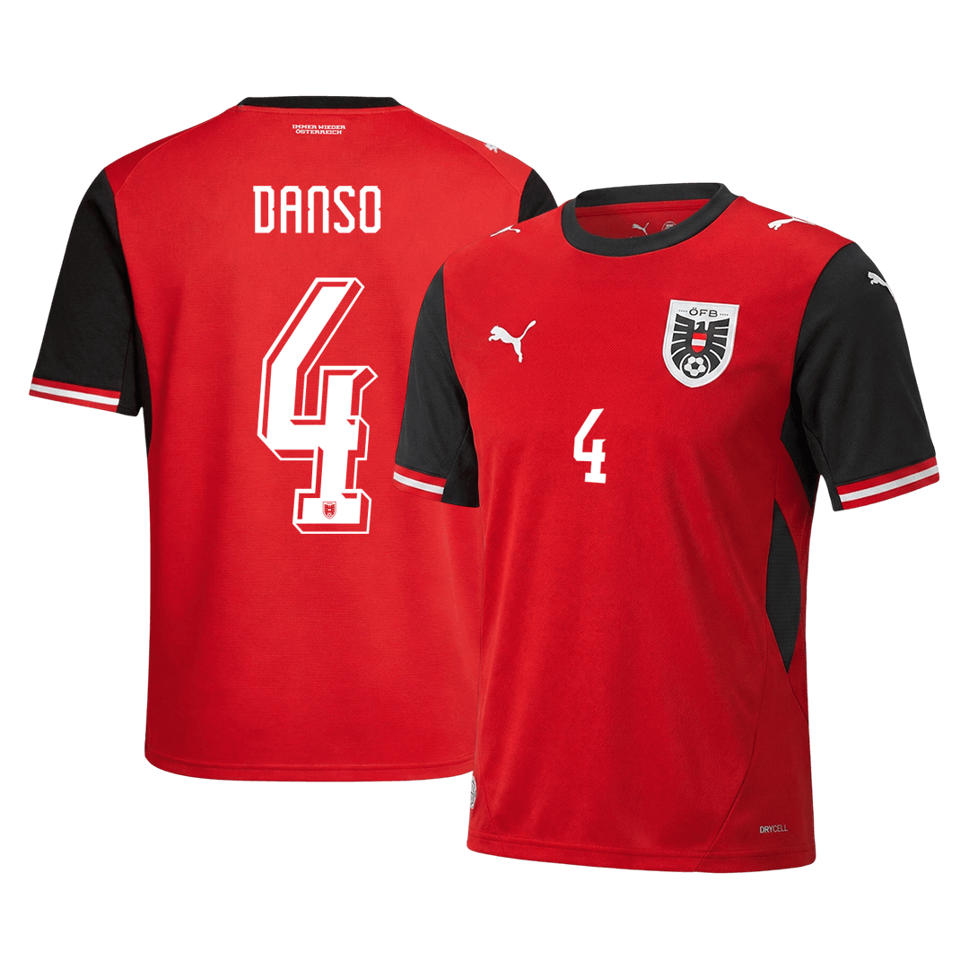 DANSO #4 Austria Home Soccer Jersey 2026