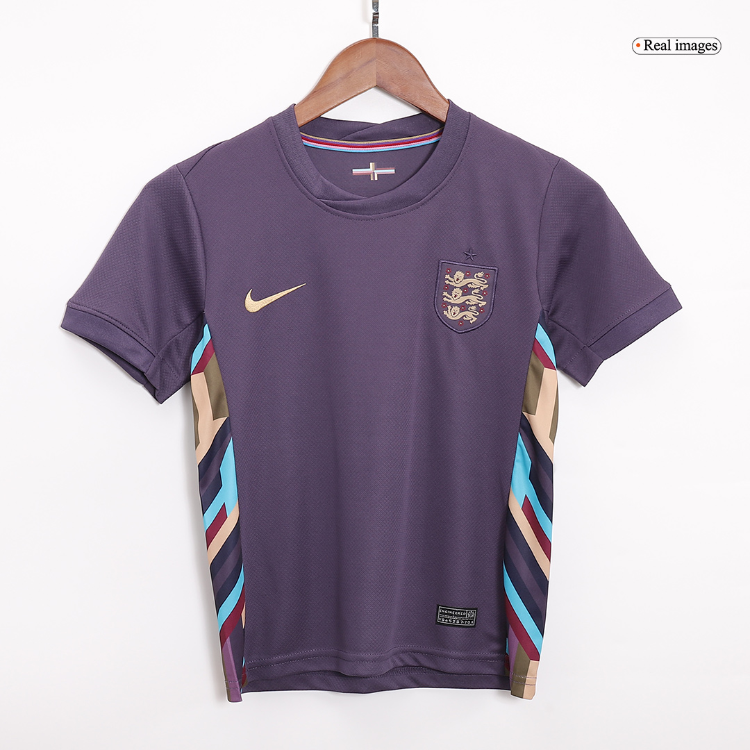 Kid's England Away Soccer Jersey Kit(Jersey+Shorts) Euro 2024 - Image 2
