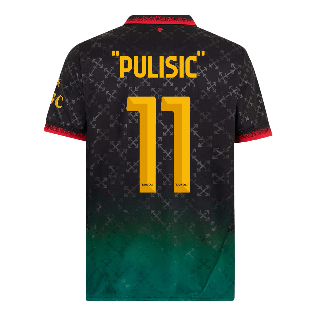 "PULISIC" #11 AC Milan Fourth Away Soccer Jersey 2024/25 - Image 3