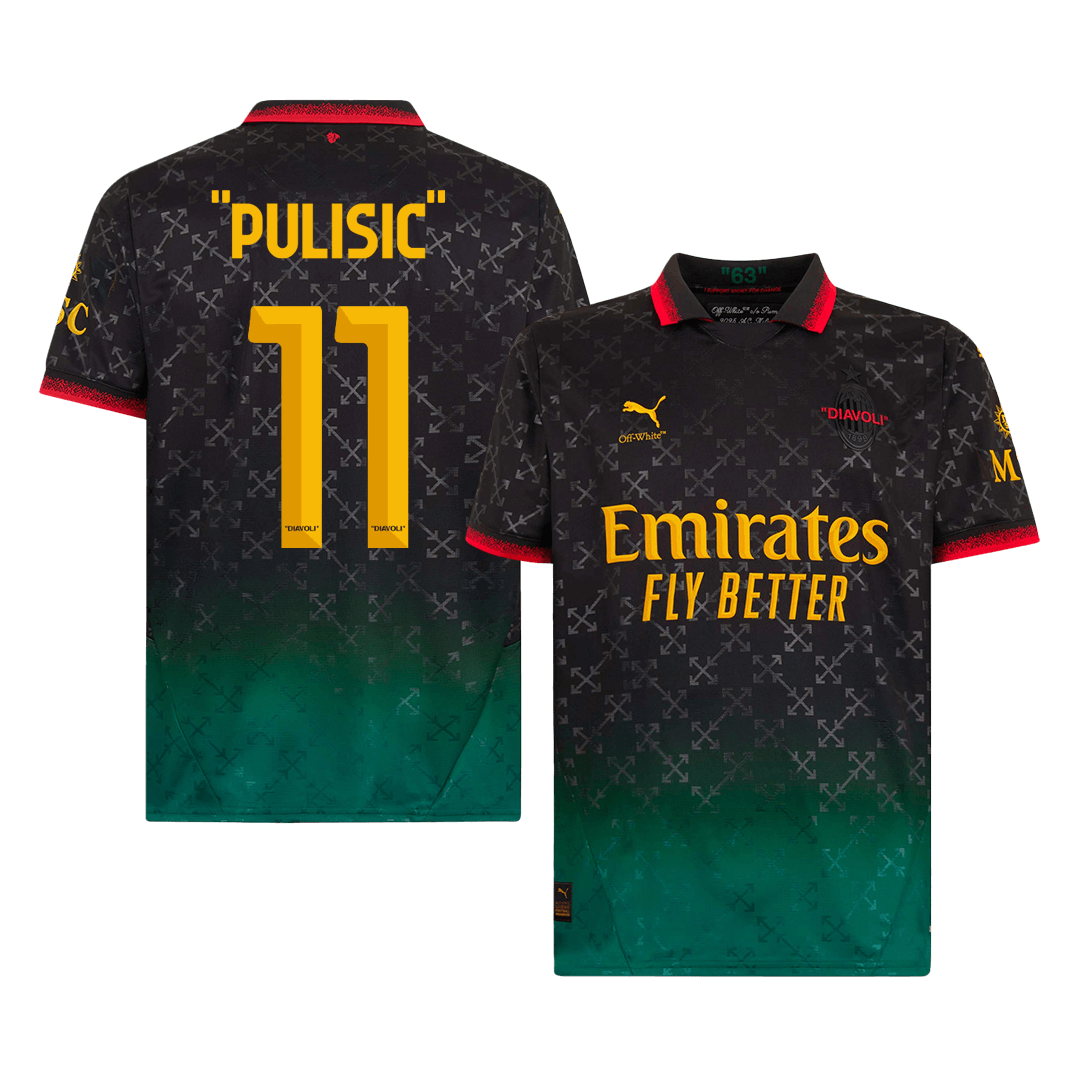 "PULISIC" #11 AC Milan Fourth Away Soccer Jersey 2024/25