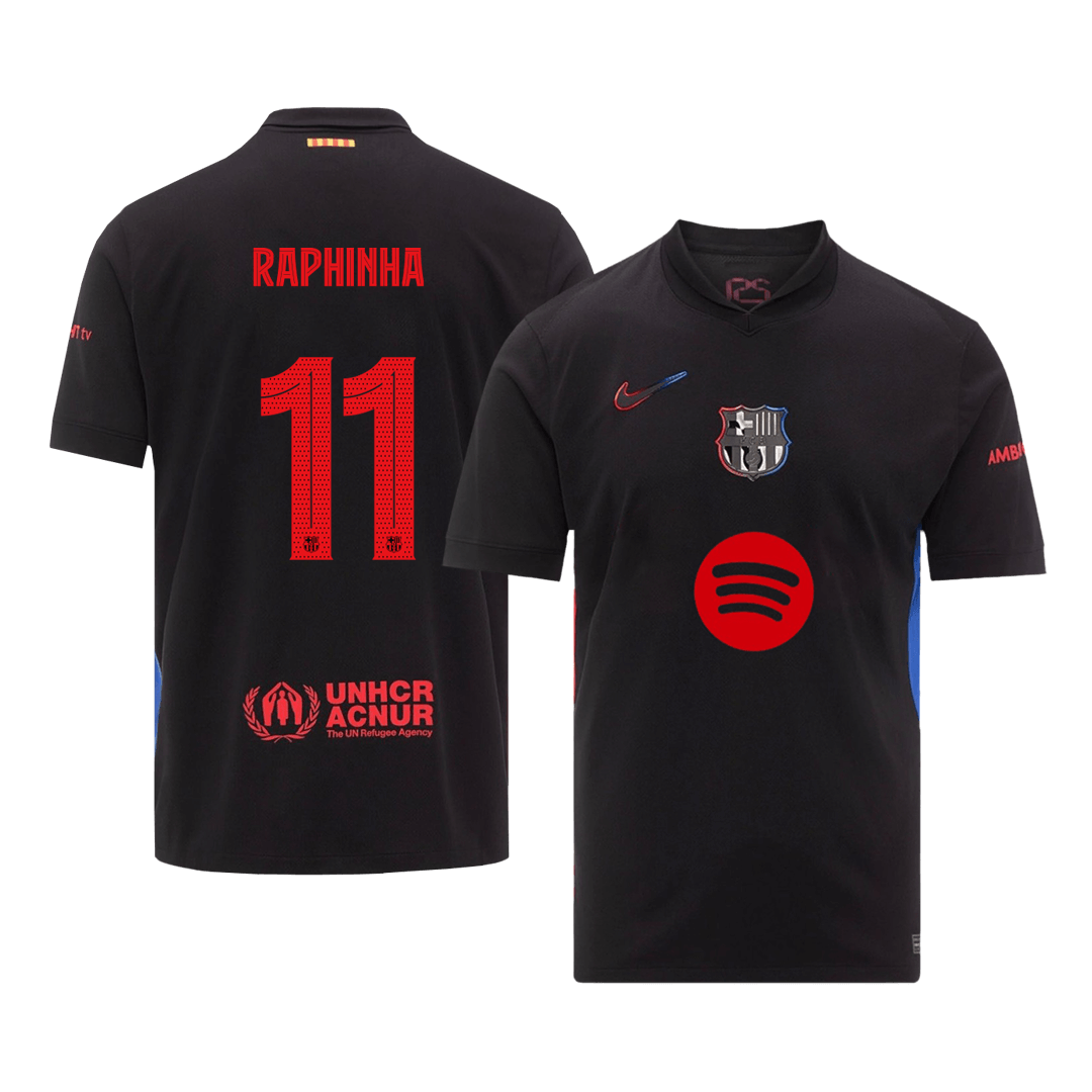 RAPHINHA #11 Barcelona Away Soccer Jersey 2024/25 -UCL