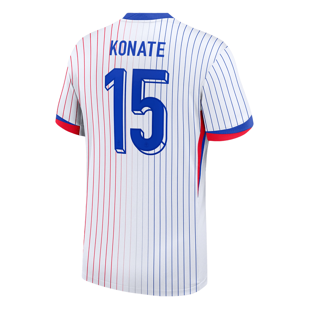 KONATE #15 France Away Soccer Jersey 2024 - Image 3