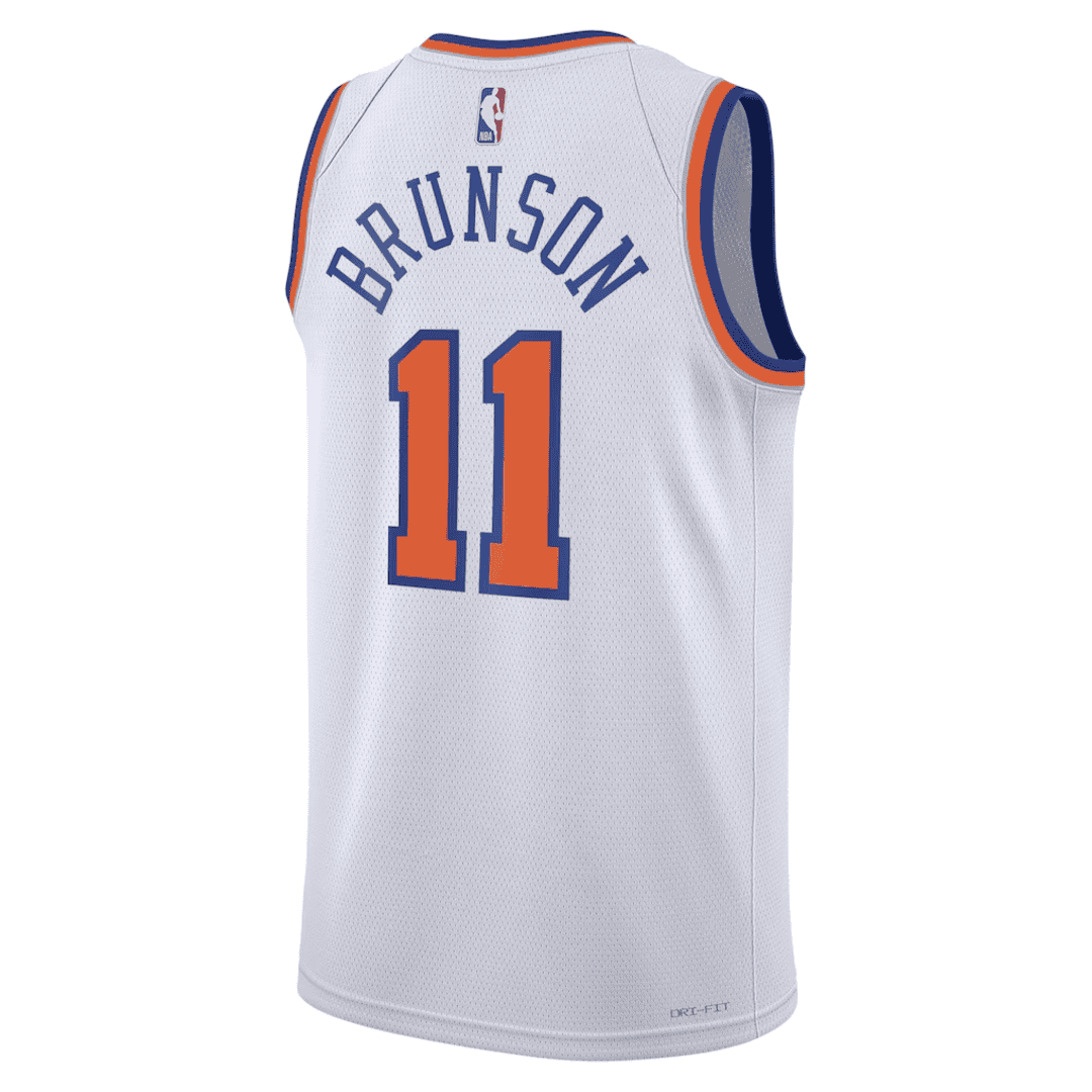 New York Knicks BRUNSON #11 Swingman NBA Jersey - Association Edition - Image 2