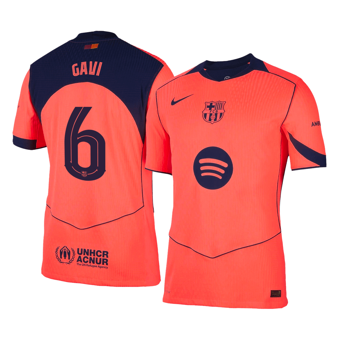 GAVI #6 Barcelona Third Away Soccer Jersey 2025/26 - UCL Player Version