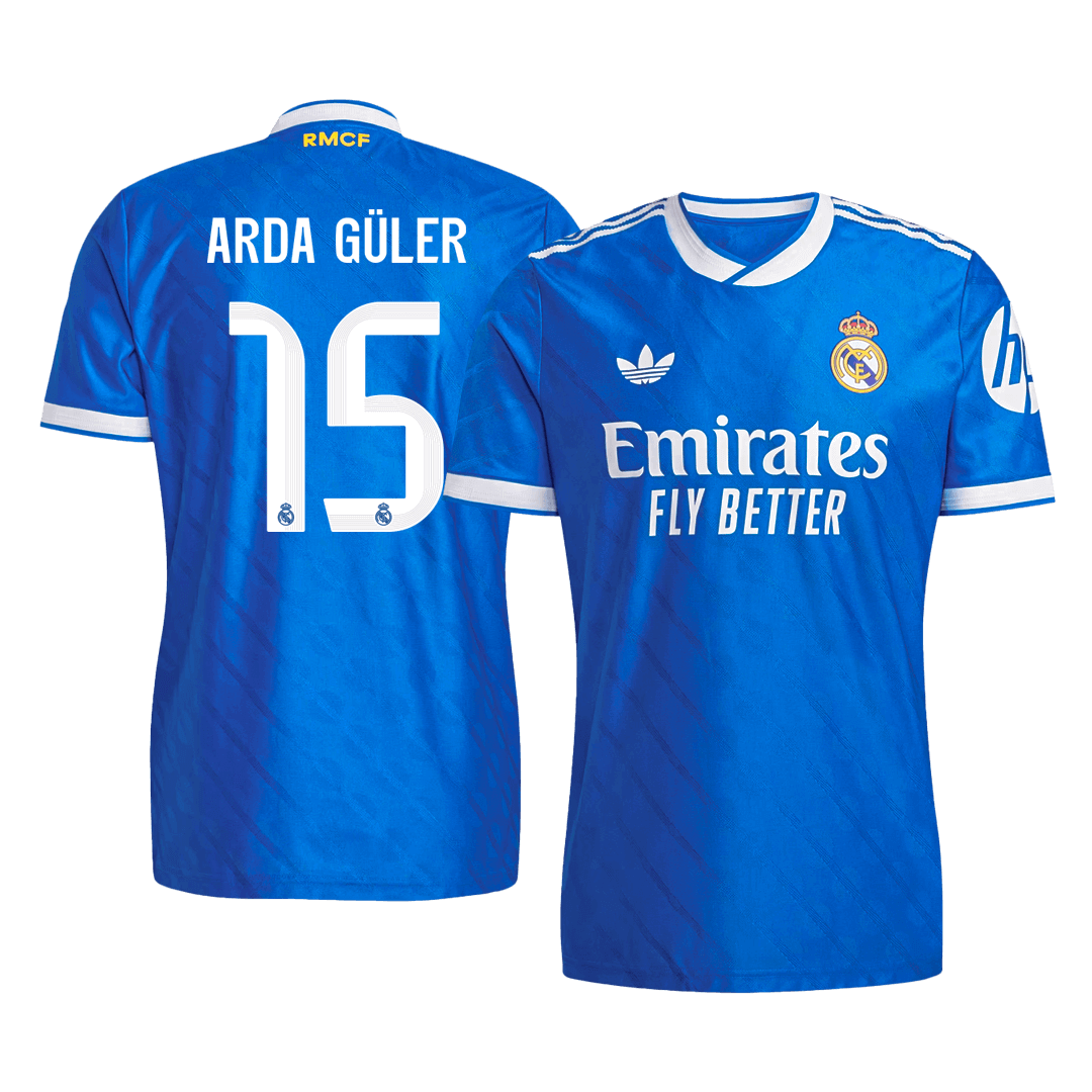 ARDA GÜLER #15 Real Madrid Third Away Soccer Jersey 2025/26 Player Version